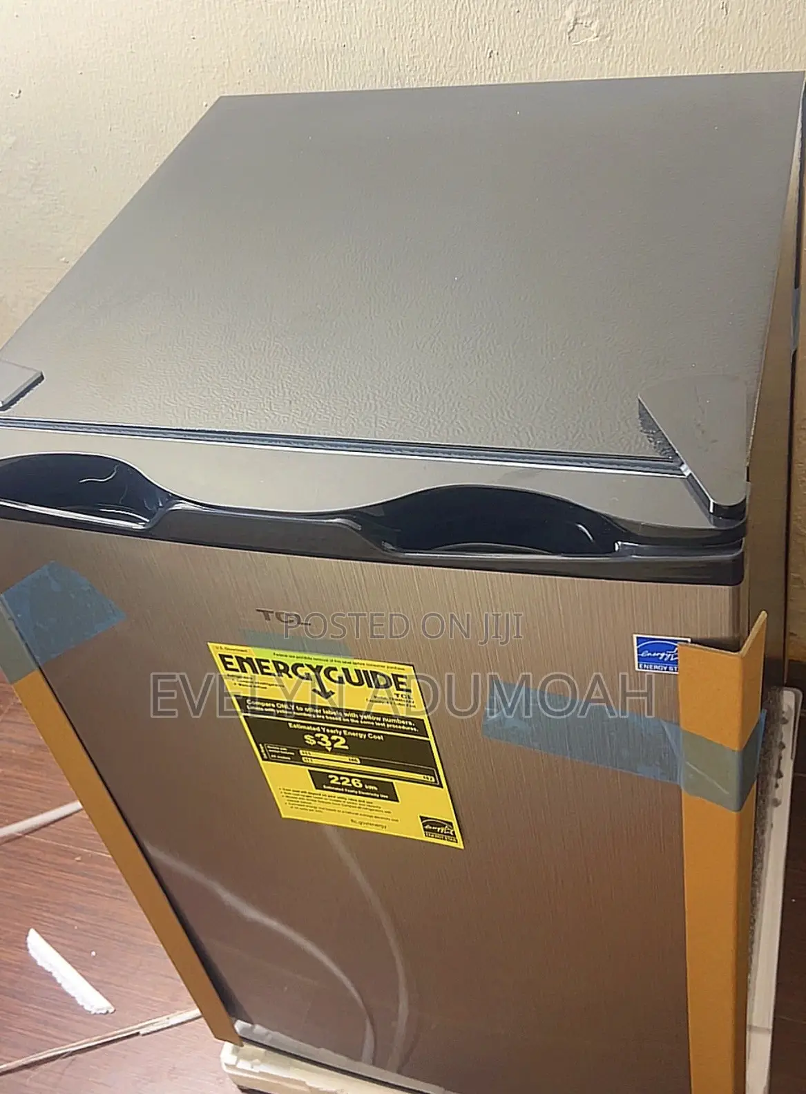 Brand New TCL Mini Fridge - Energy Efficient - Stainless Steel Finish