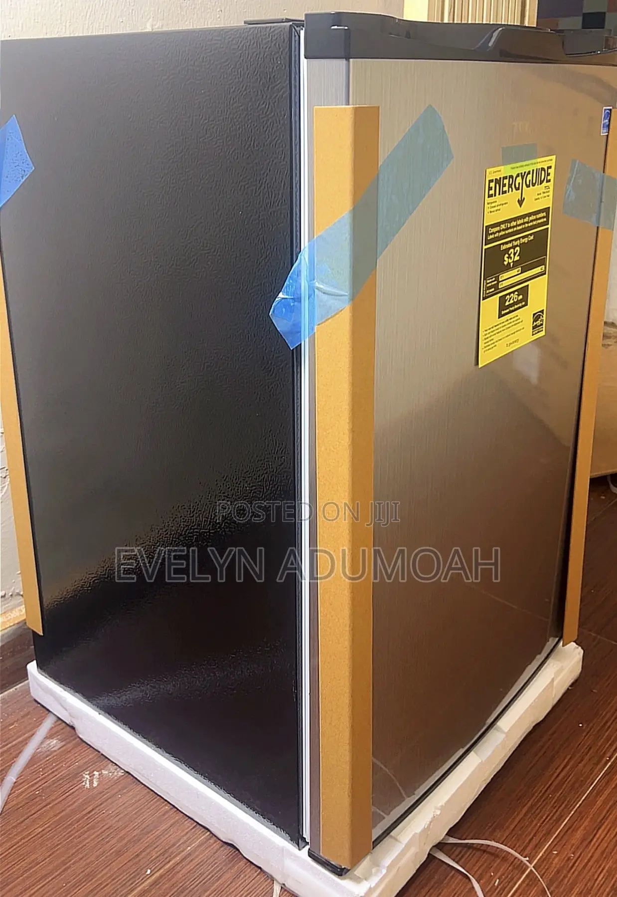 Brand New TCL Mini Fridge - Energy Efficient - Stainless Steel Finish