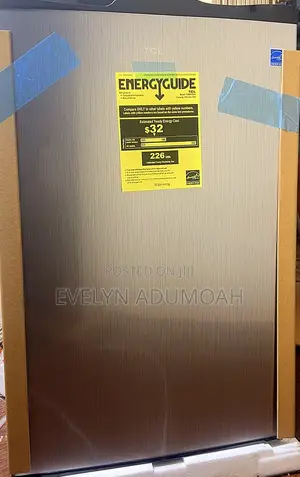 Brand New TCL Mini Fridge - Energy Efficient - Stainless Steel Finish