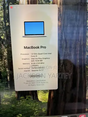 Laptop Apple MacBook Pro 2020 8GB Intel Core i5 HDD 256GB