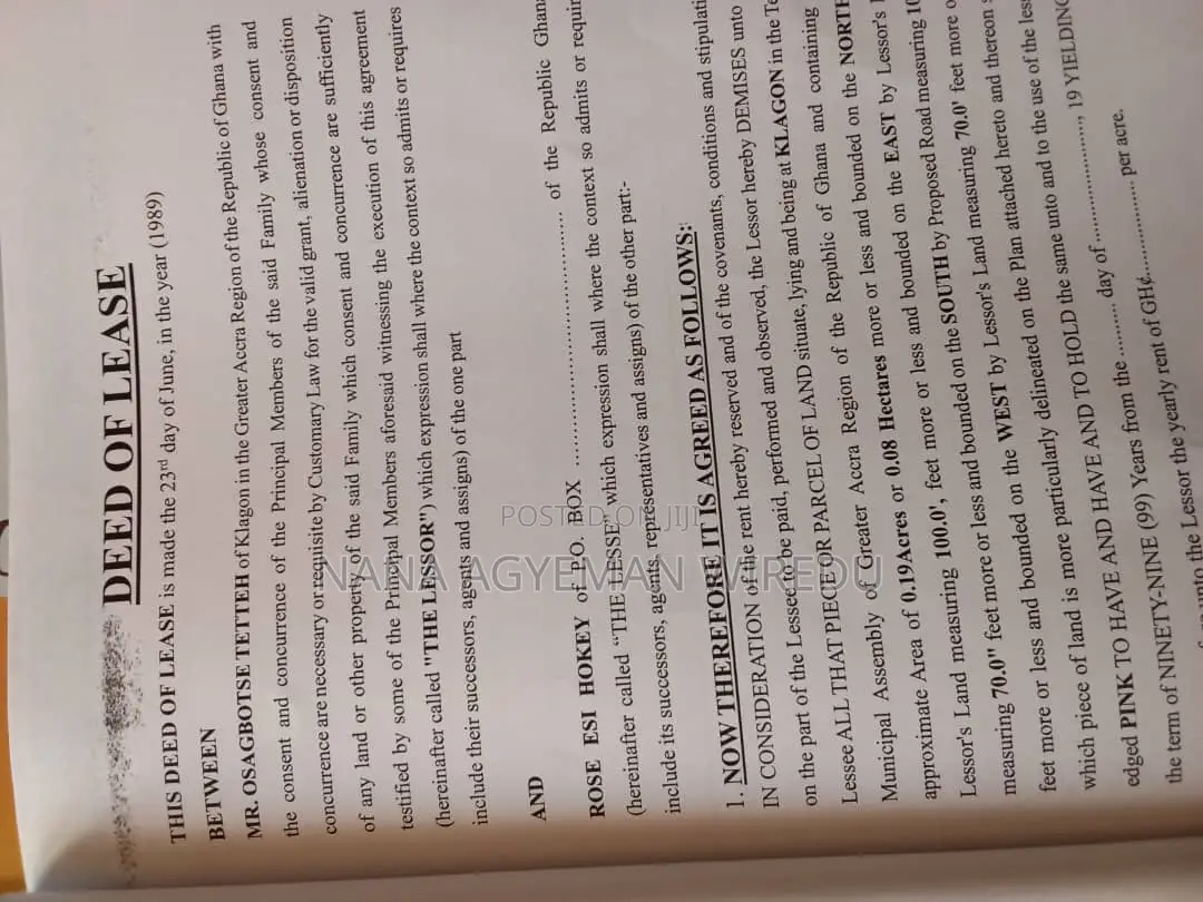 Land Land for Sale at Klagoon – Greater Accra Region