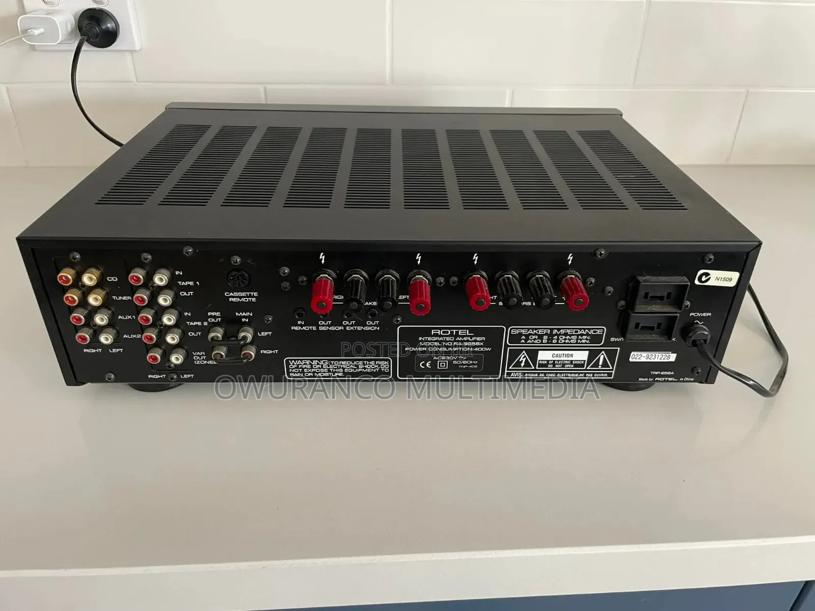 Rotel RA-985BX Stereo Amplifier 400W Audiophile HiFi Phono Pre-Out