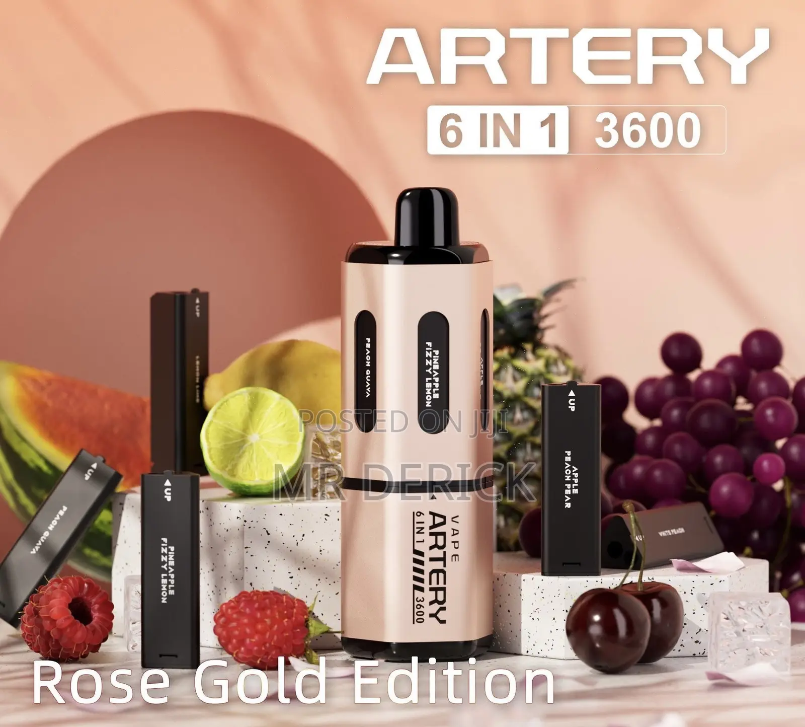 Artery 6 in 1 Vape 18000 Puff - Rose Gold Edition