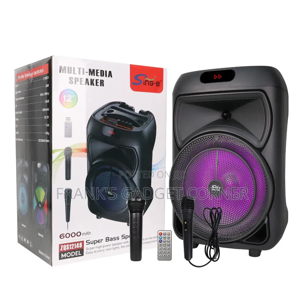 SING-E 12" Super Bass Party Speaker