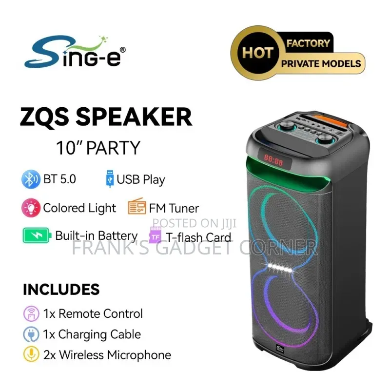 Sing-E Colorful Bass Party Speaker