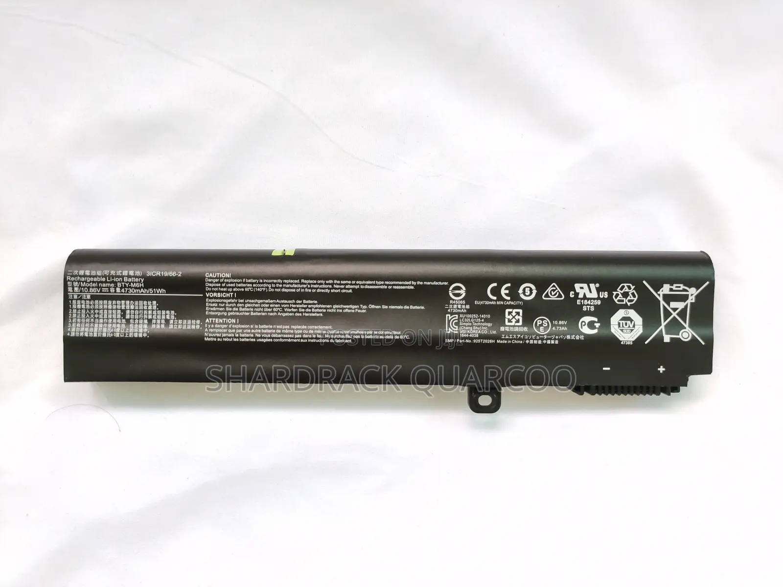 Bty-M6h Notebook Battery Msi Ms-16j1 16j2 16j3 16j4 16j5 16j6