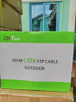 Zkteco Outdoor Double Shield Cable 305m Double Jack Cat6 Ethernet