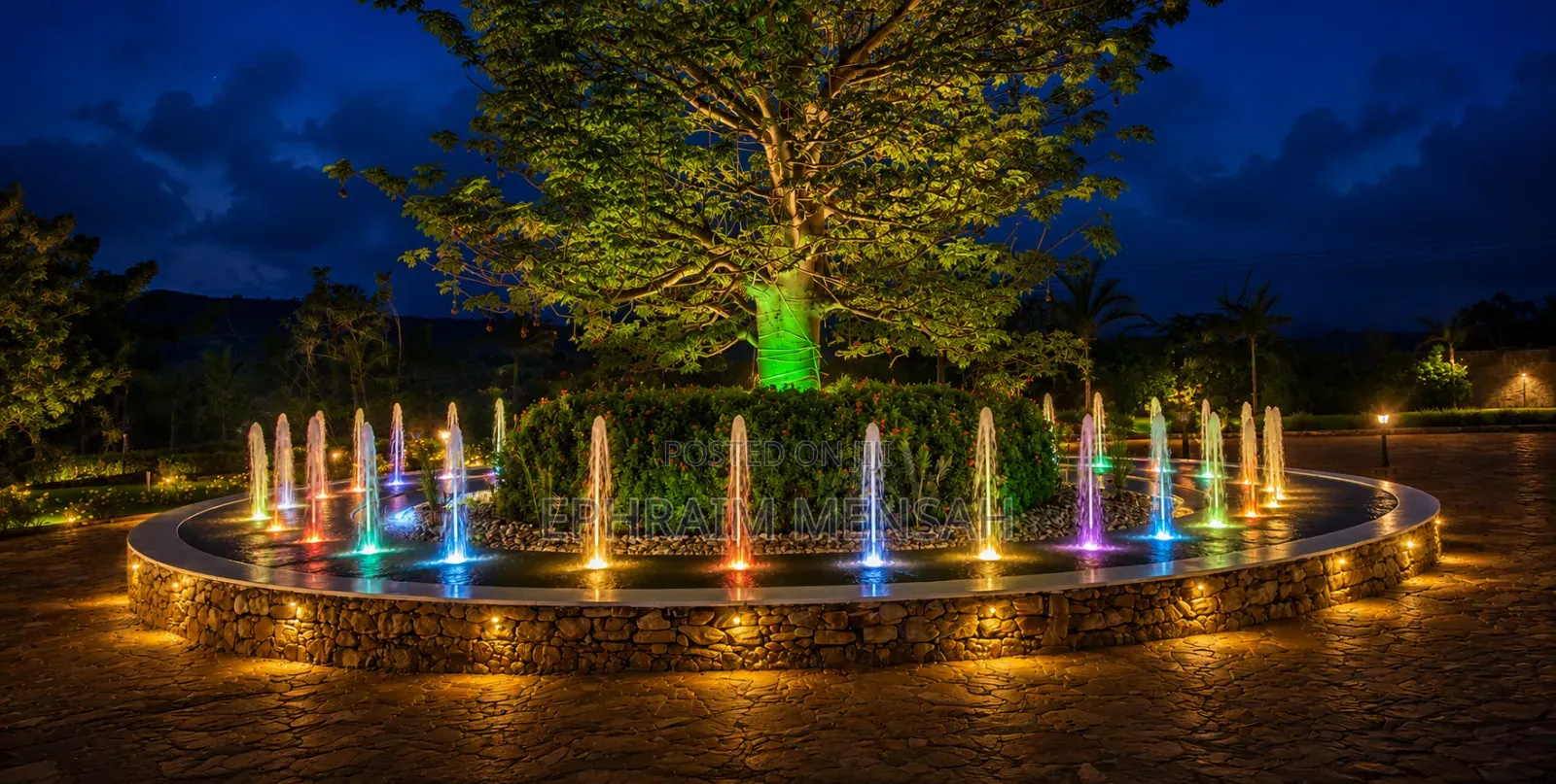 Waterfalls and Water Fountain