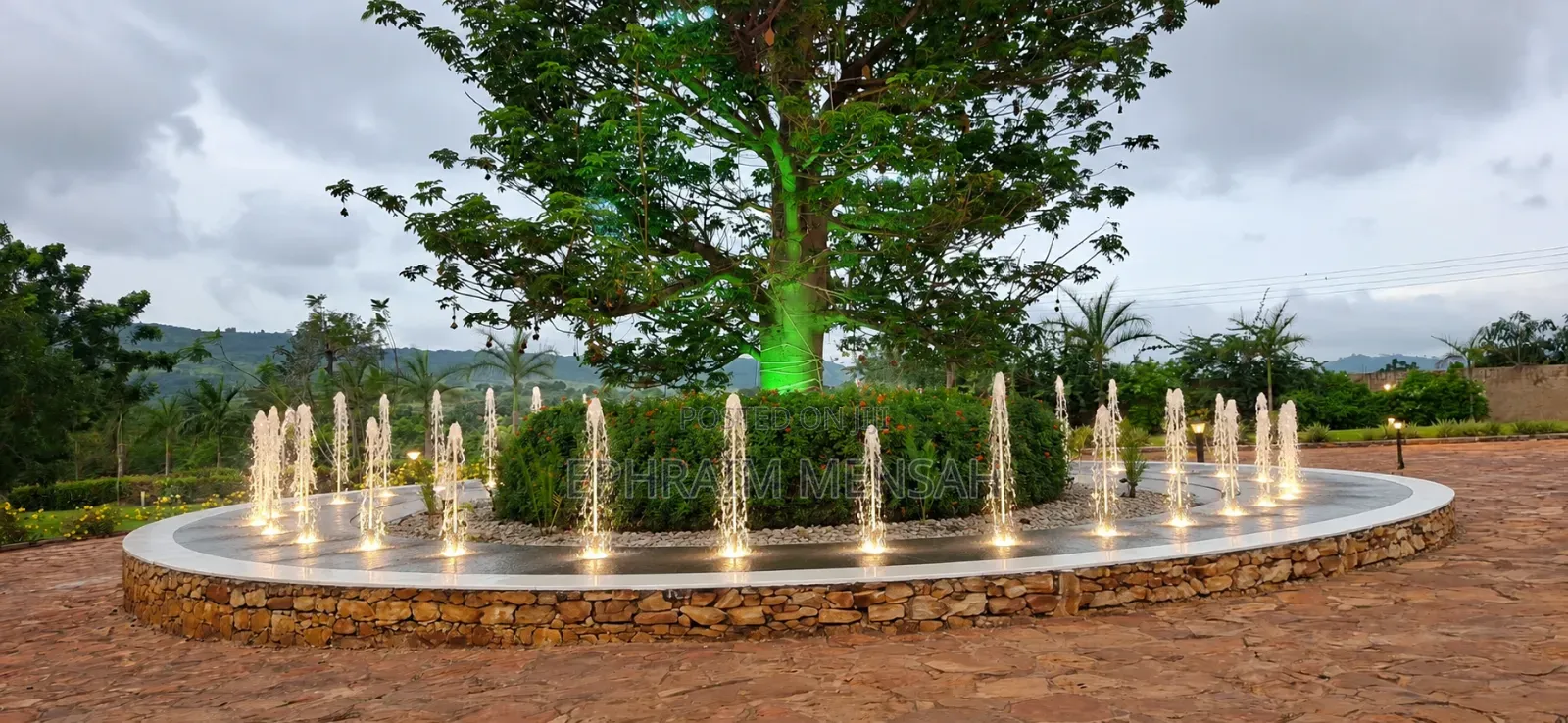 Waterfalls and Water Fountain
