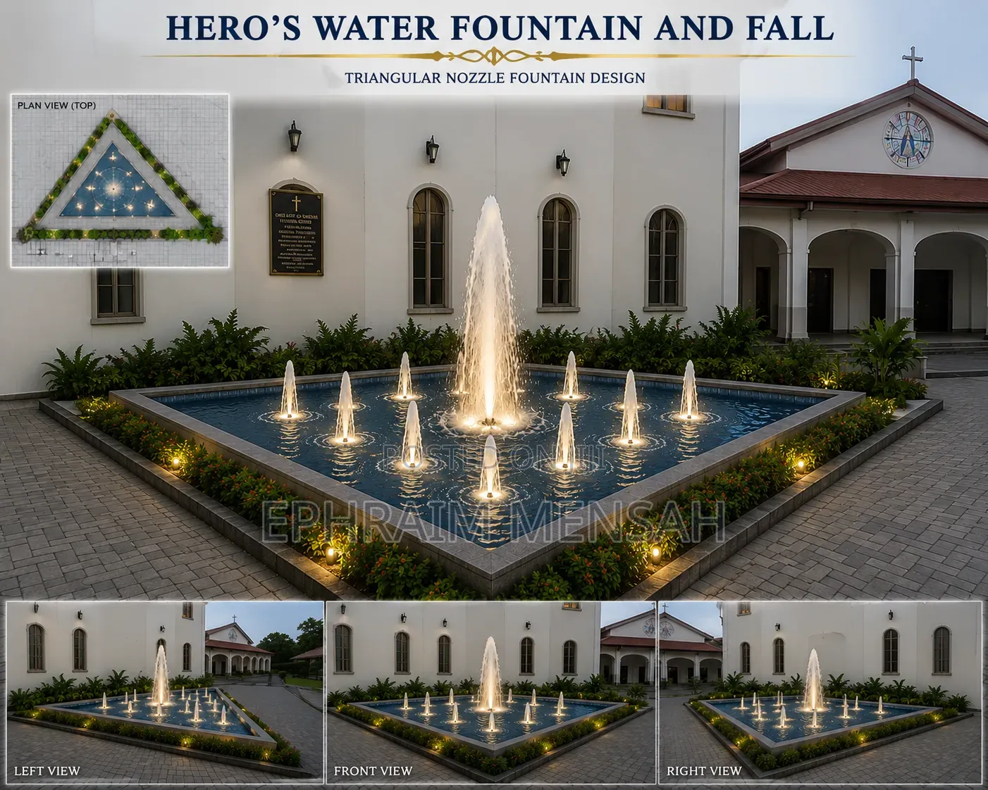 Waterfalls and Water Fountain