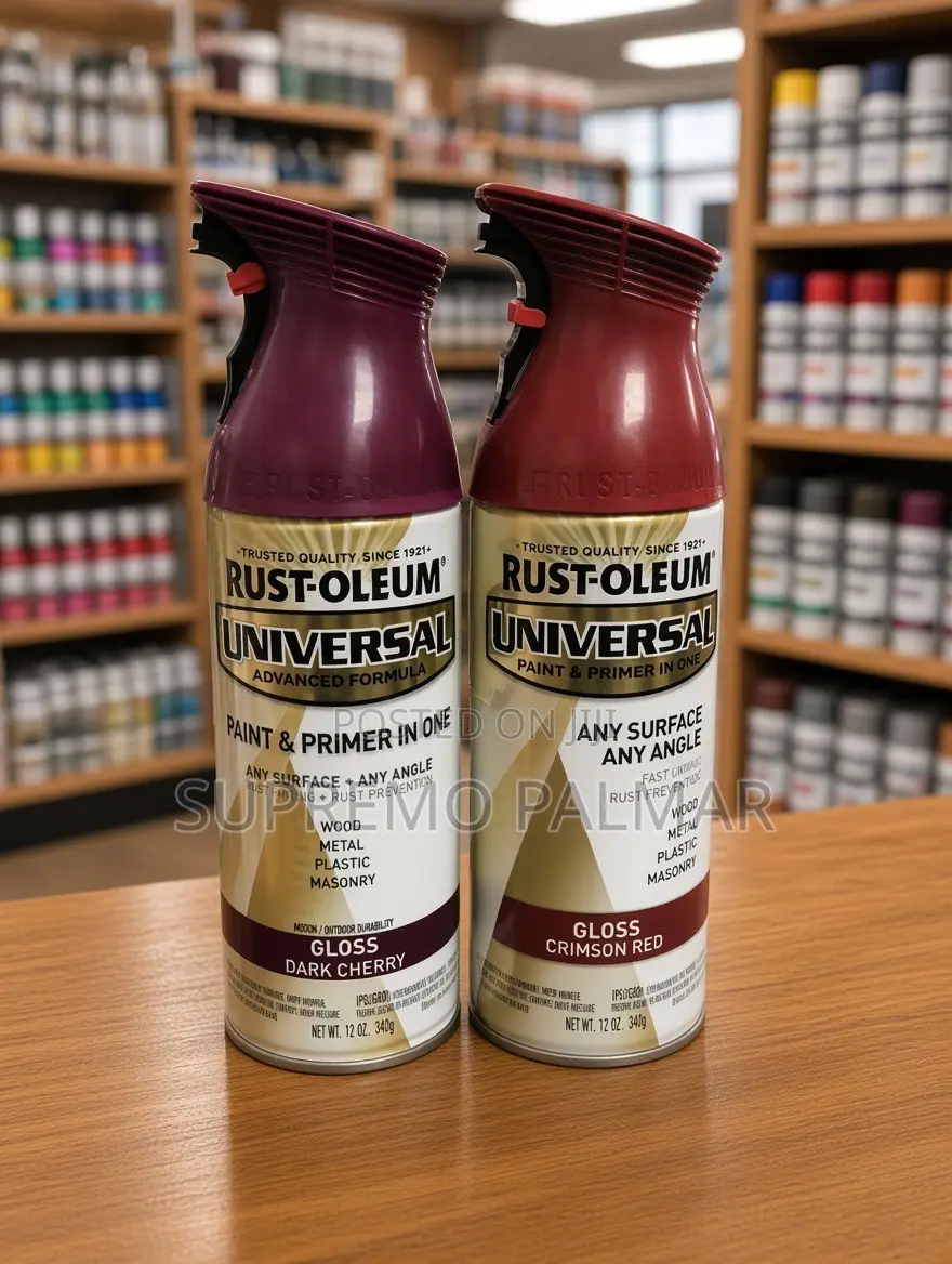 Universal Paint & Primer Spray 12oz – Gloss Dark Cherry / Crimson Red