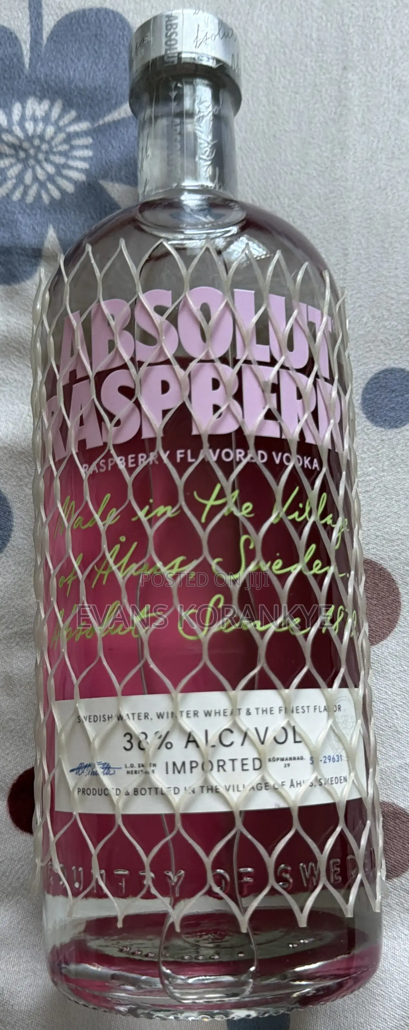 Original Absolut Raspberri Vodka for Sale