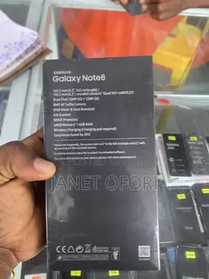 New Samsung Galaxy Note 8 256 GB Black