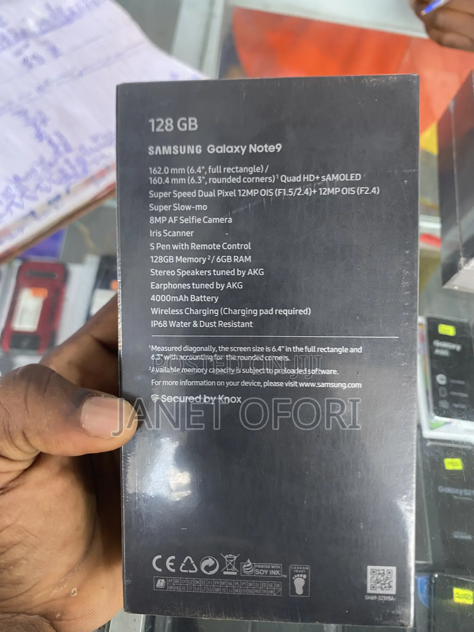 New Samsung Galaxy Note 8 256 GB Black