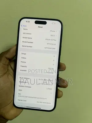 Apple iPhone 15 Plus 256 GB Black
