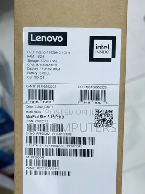 New Laptop Lenovo Ideapad 3 16GB Intel Core i5 SSD 512GB