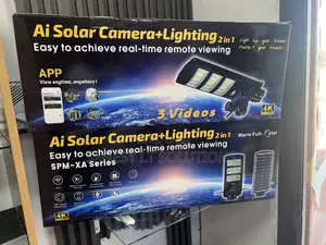 Solar Camera With Streetlight 3 Lens SIM Card Support