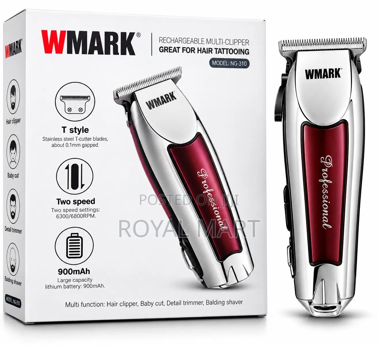 WMARK NG-310 Professional Cordless Trimmer
