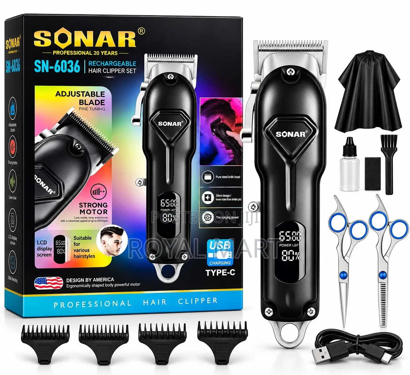 SONAR SN-6036 Professional Hair Clipper Set