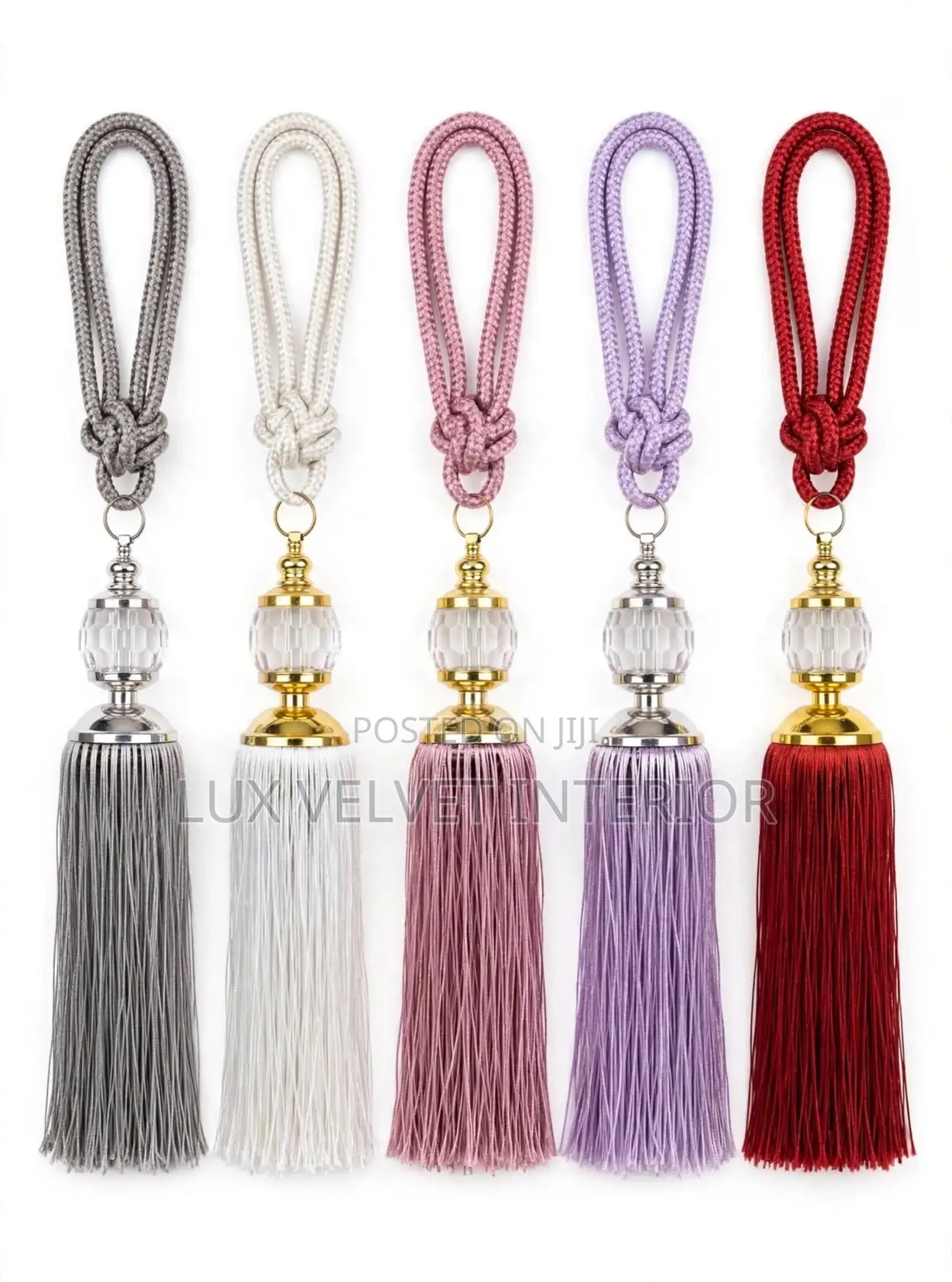 Luxury Curtain Tassel Tieback Holder - 2 Pieces