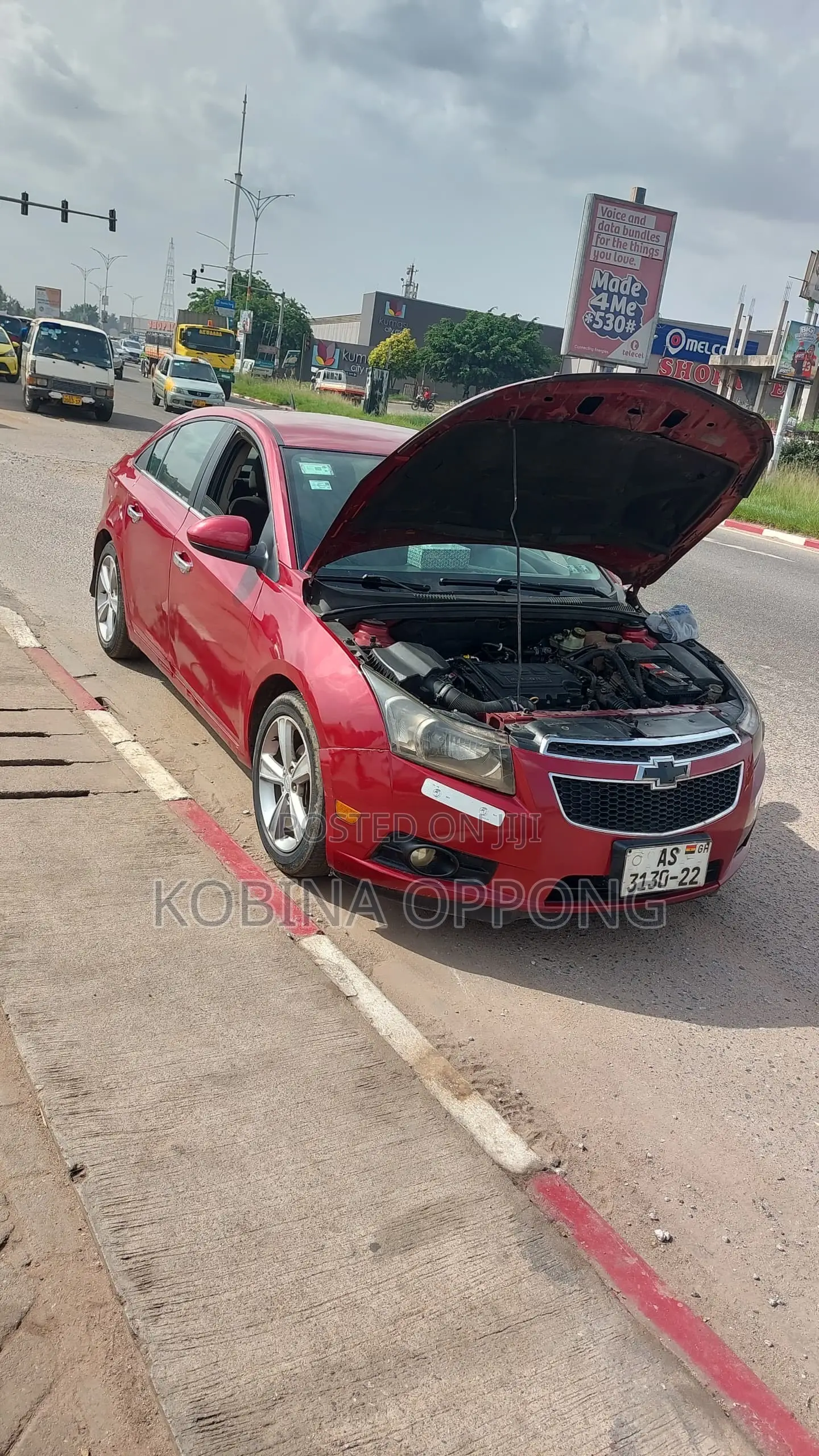 Chevrolet Cruze 1LT 4dr Sedan (1.4L 4cyl Turbo 6A) 2014 Red