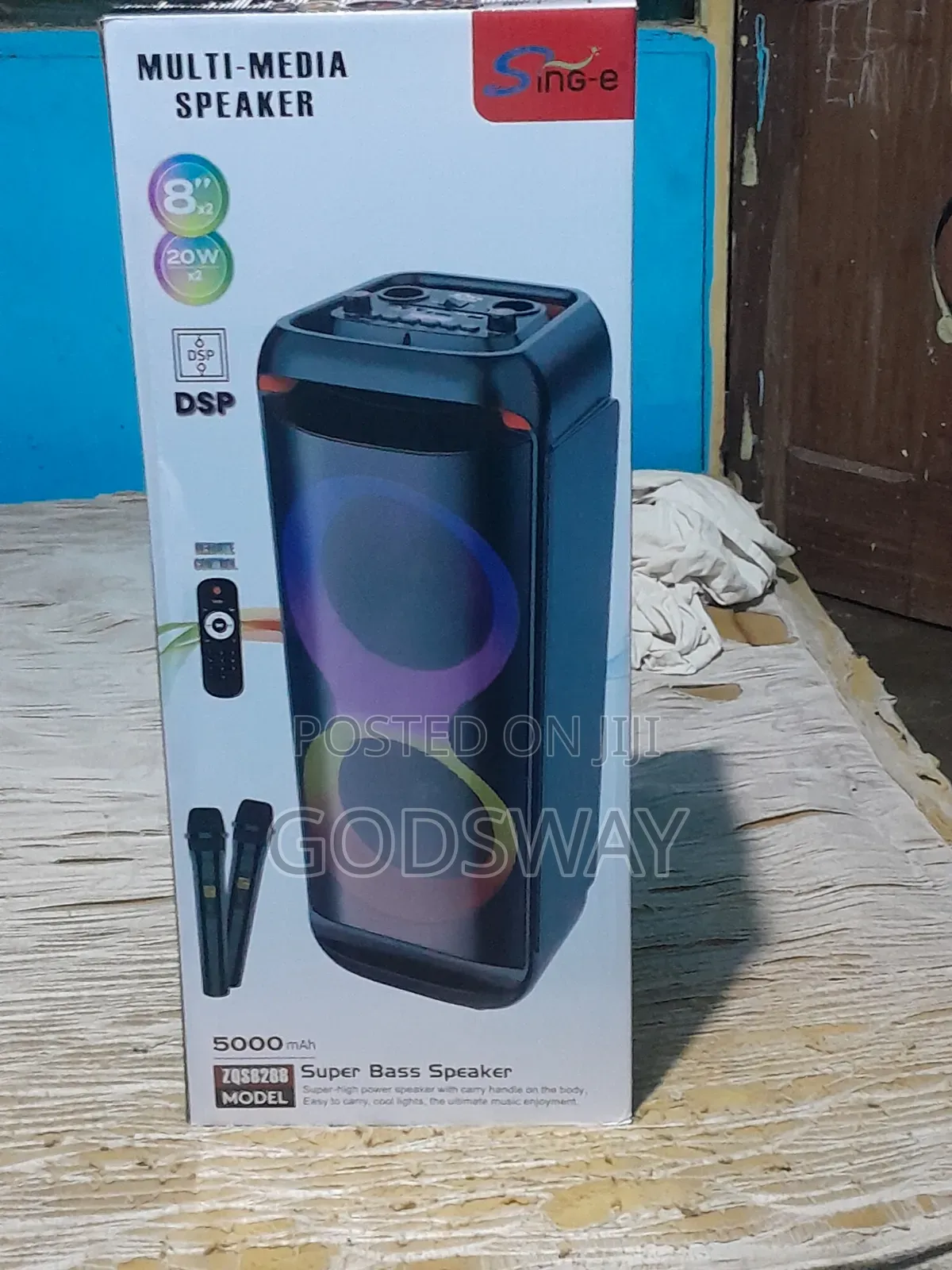  Sing-E Zqs8288 Super Bass Party Speaker – Brand New 