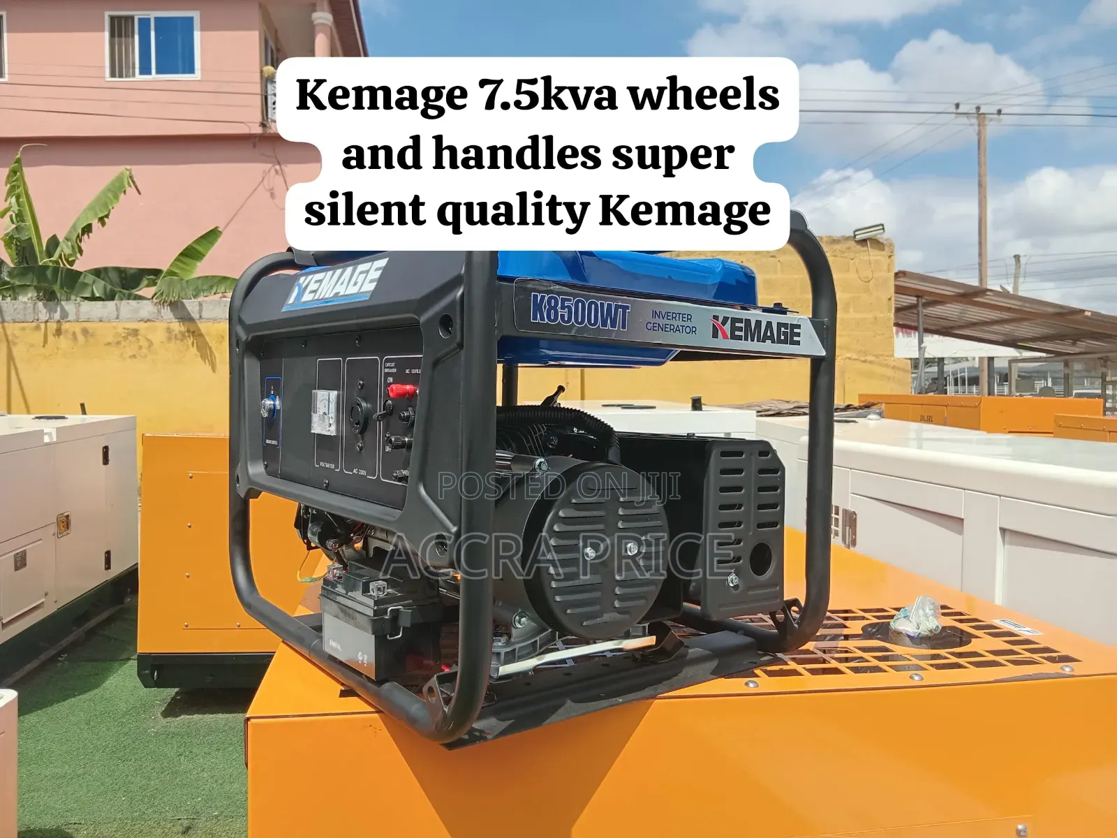 Kemage 7.5kVA Super Silent Generator for Homes, Shops and Offices