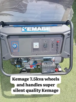 Kemage 7.5kVA Easy-Mobility Generator Smooth Movement, Reliable Power