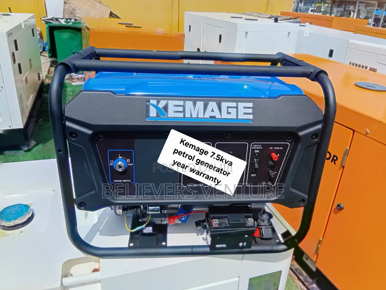 Kemage 7.5kVA Generator – Efficient Petrol Power for Home and Shop