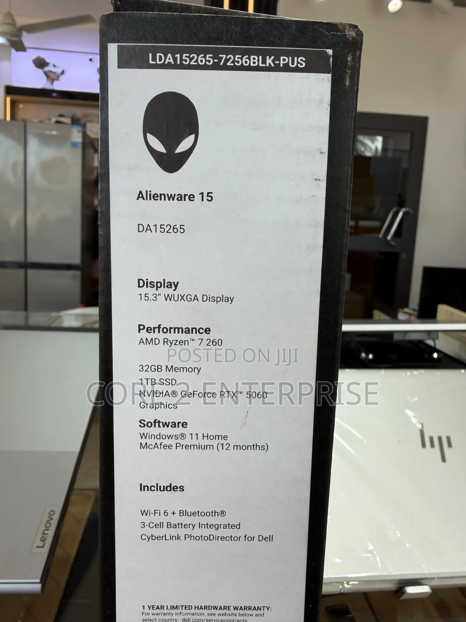 New Laptop Alienware 15 32GB AMD Ryzen 7 SSD 1T