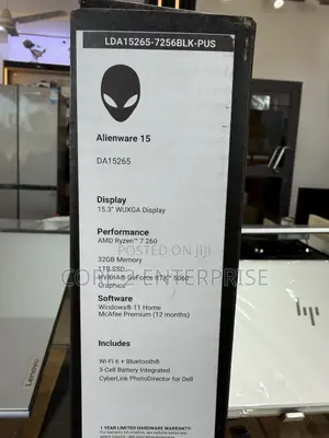 New Laptop Alienware 15 32GB AMD Ryzen 7 SSD 1T