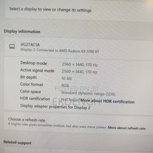 ASUS Tuf Gaming Vg27ac1a 27" 2k 170hz 1ms Rt Ips Panel HDR Support