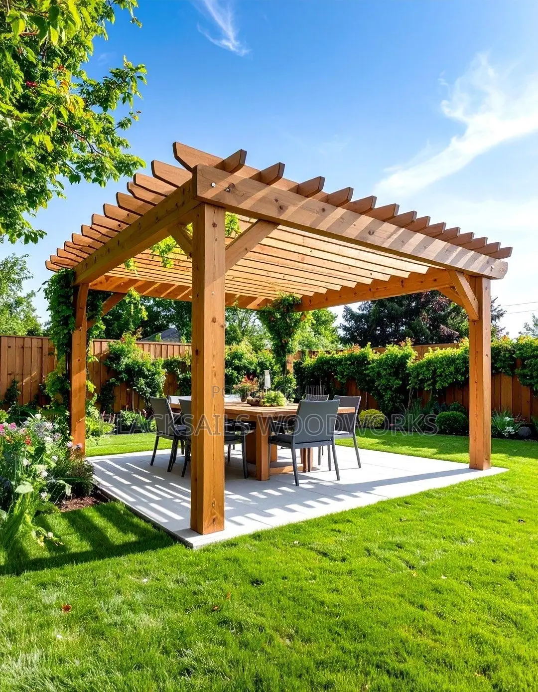 Pergola Construction and Decoration
