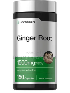 Ginger Root Supplements, 1500mg, 150 Capsules