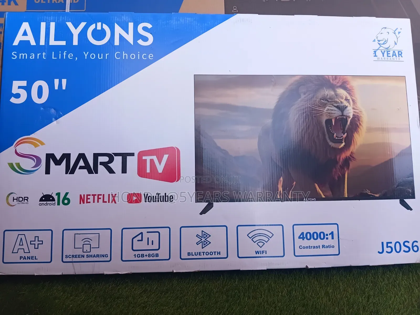 Ailyons Smart Television - Netflix, Bluetooth, YouTube Available