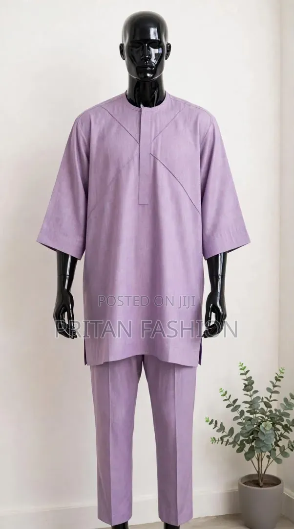Pinstripe/Cashmere Kaftan