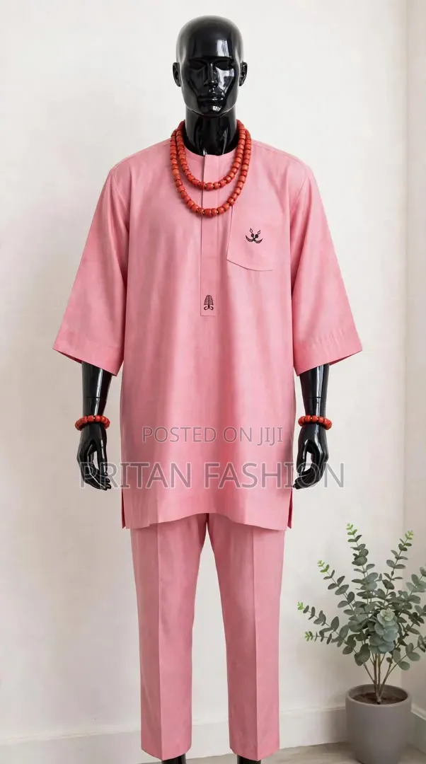 Pinstripe/Cashmere Kaftan