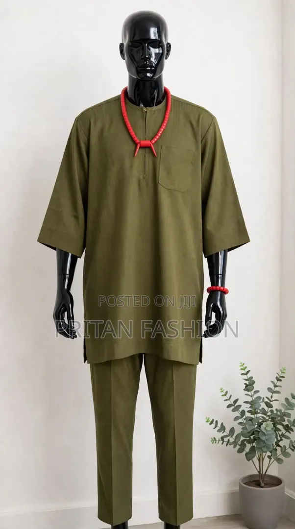 Pinstripe/Cashmere Kaftan