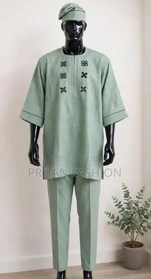 Pinstripe/Cashmere Kaftan