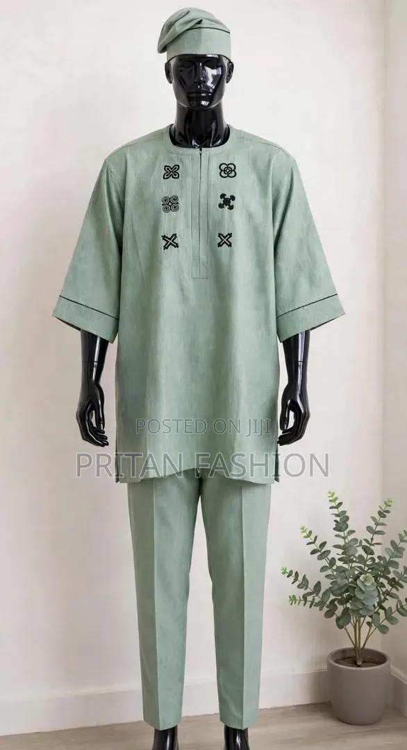 Pinstripe/Cashmere Kaftan