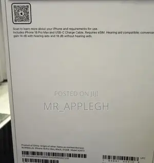 New Apple iPhone 18 Pro Max 512 GB Black