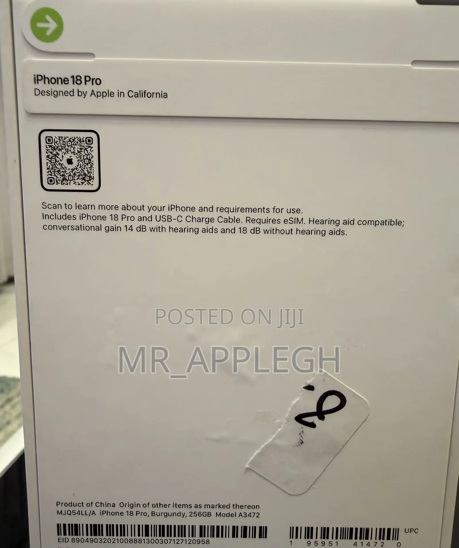 New Apple iPhone 18 Pro 256 GB
