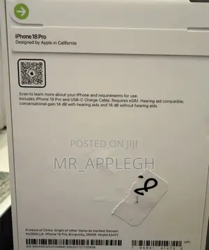 New Apple iPhone 18 Pro 256 GB