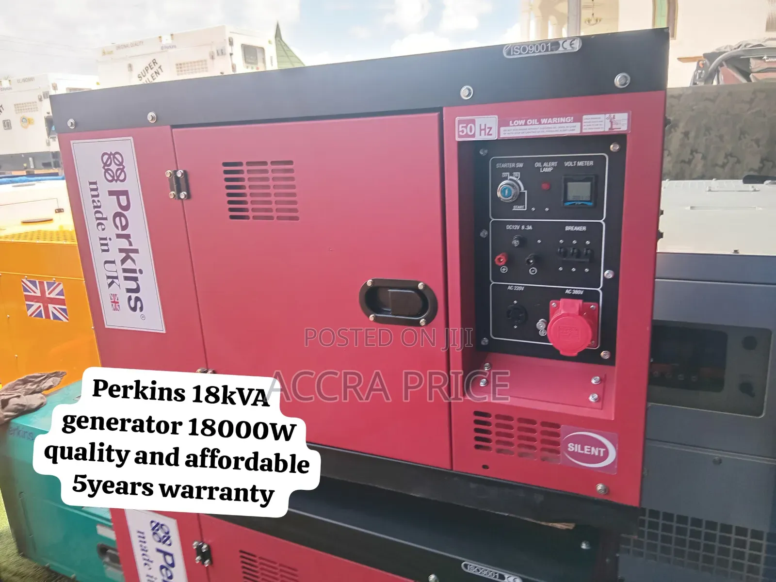 Brand New Perkins 18kVA Generator With 5 Years Warranty
