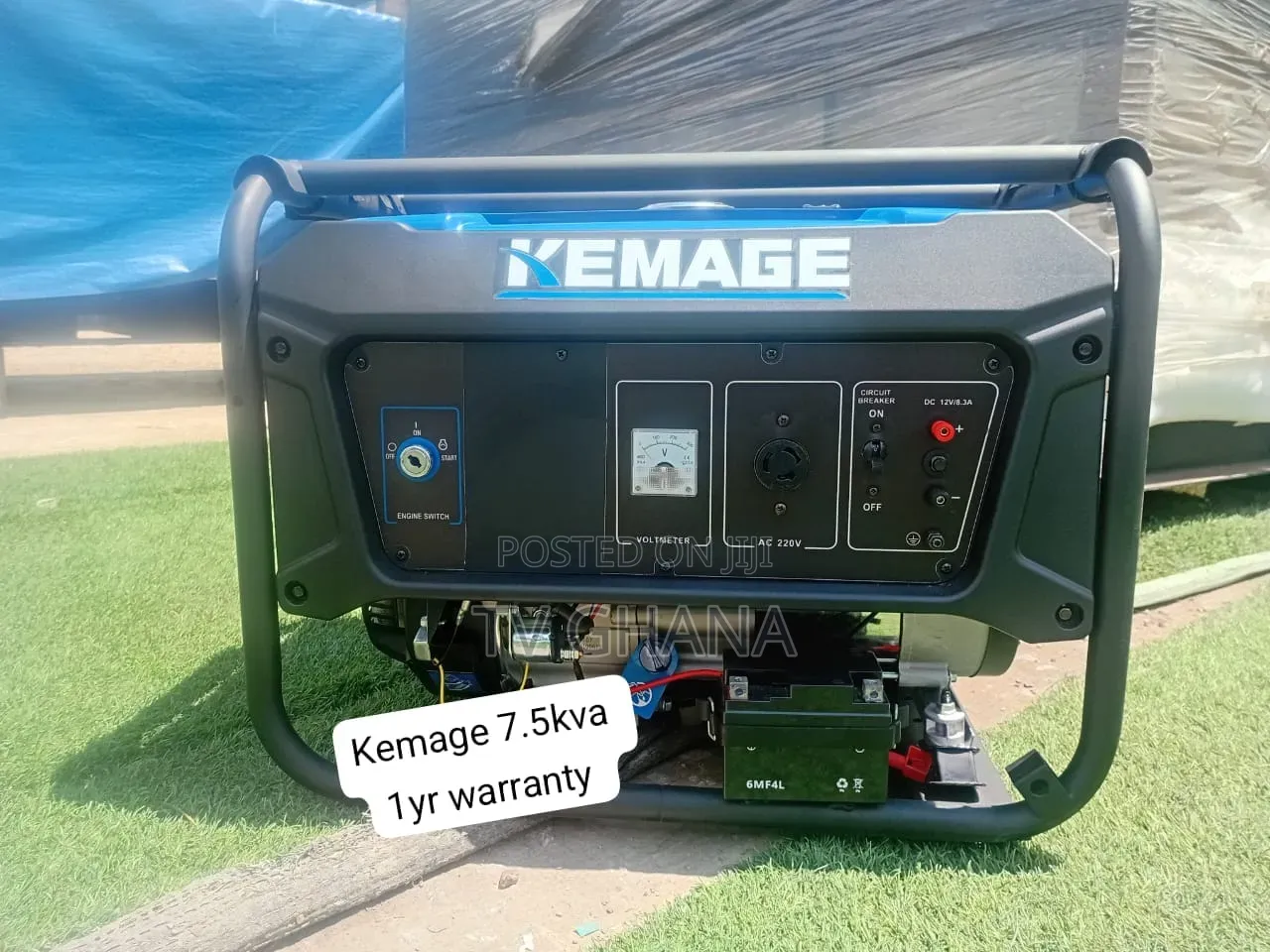KEMAGE 7.5KVA Generator With Wheels and Handles – Easy to Move7kva