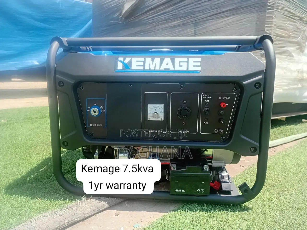 KEMAGE 7.5KVA Generator With Wheels and Handles – Easy to Move7kva