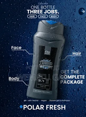Cien Men Shower Gel and Shampoo