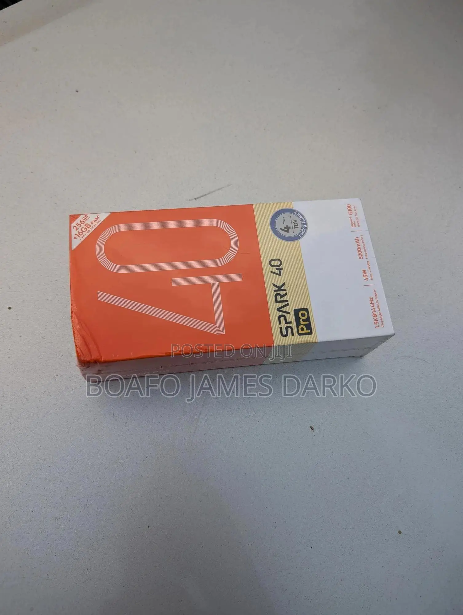 New Tecno Spark 40 Pro 256 GB Black