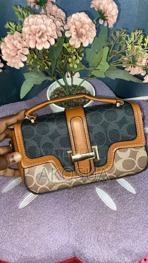 Trendy Mini Hand Tote Bag for Ladies - Brown