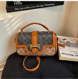 Trendy Mini Hand Tote Bag for Ladies - Brown